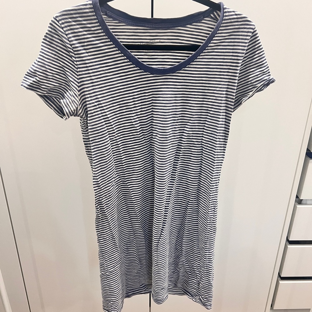 Universal Thread Navy and White Striped Mini Dress